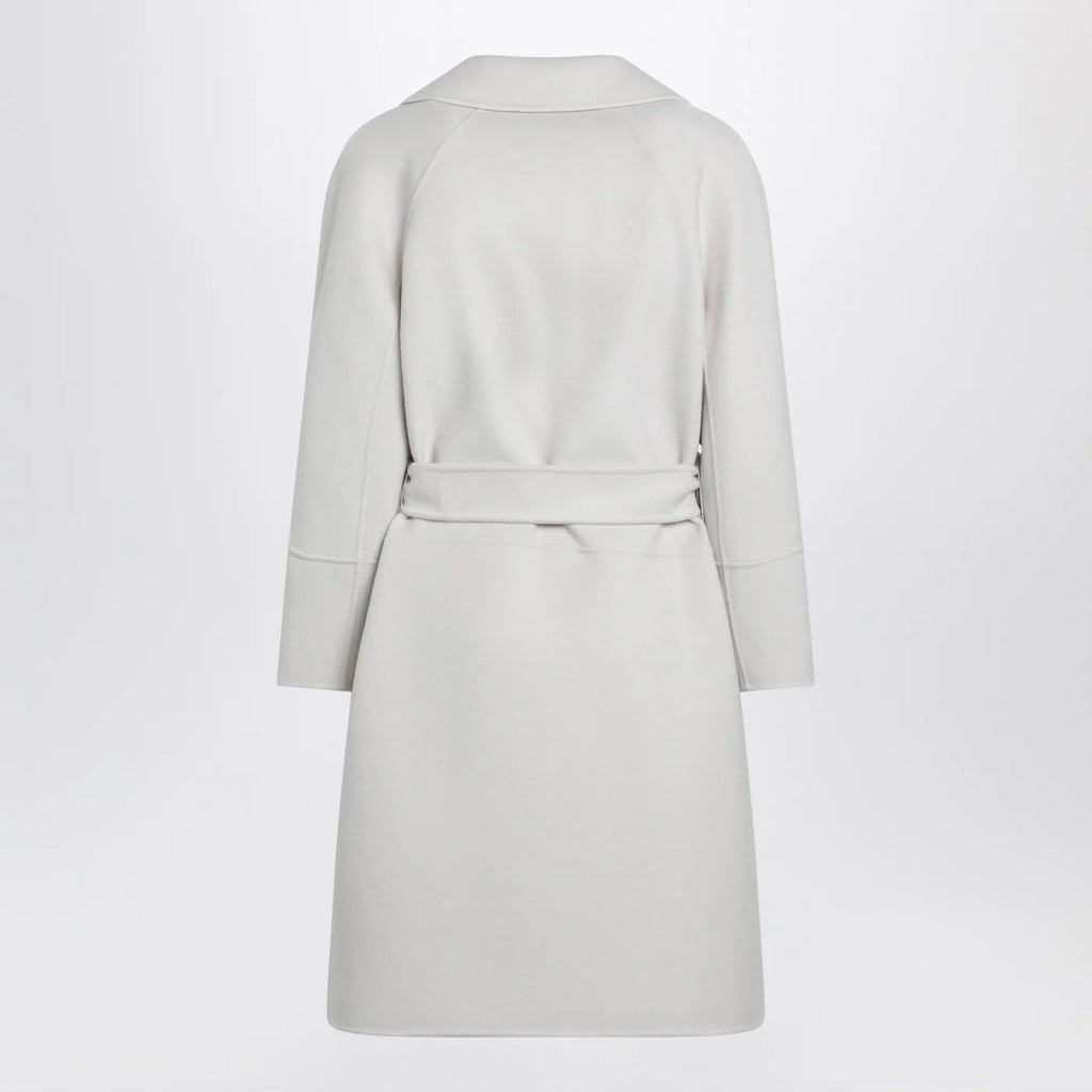 S Max Mara Ivory short double wool coat
