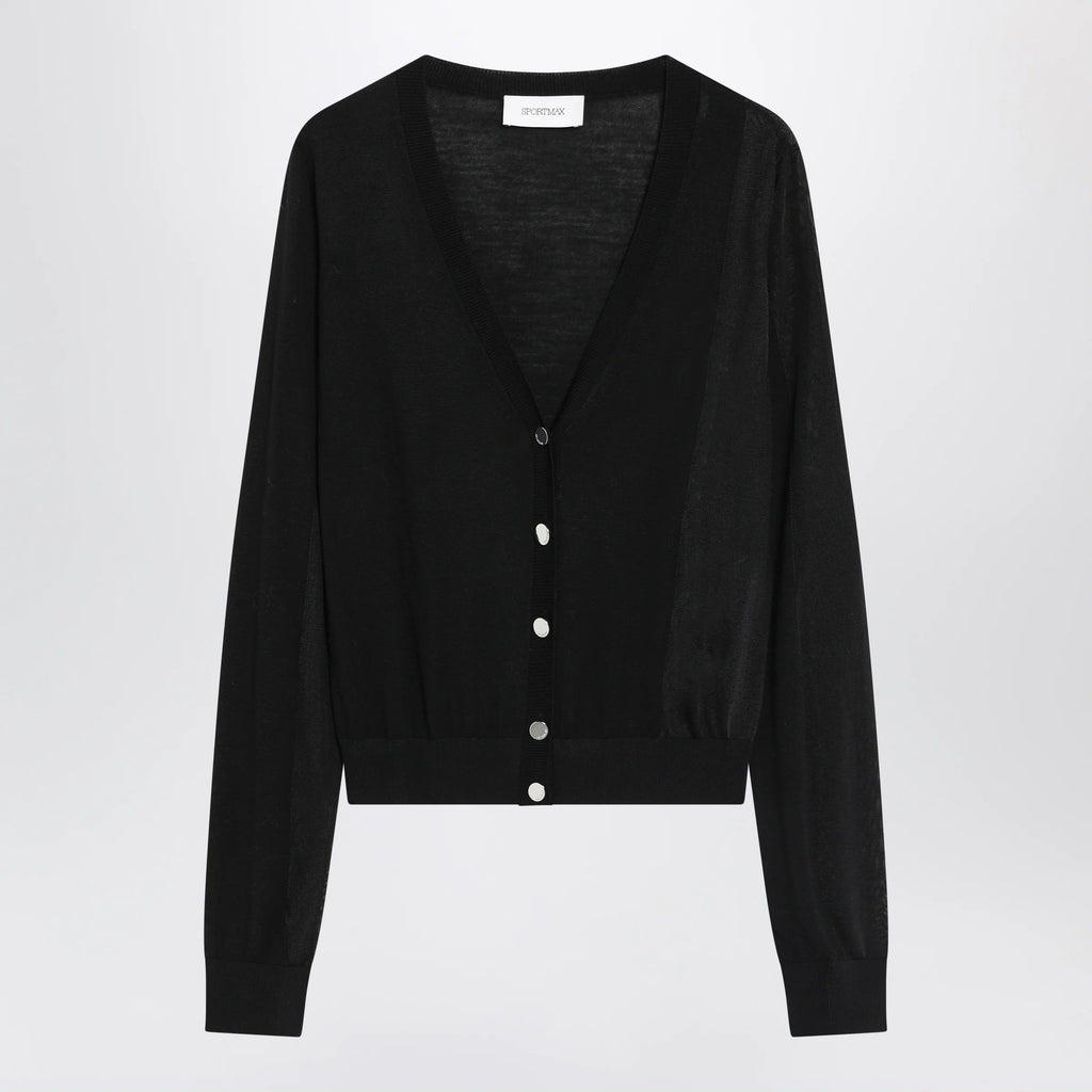 Sportmax Black wool cardigan
