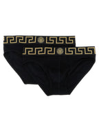 Versace 2-pack Briefs With Greca Pattern