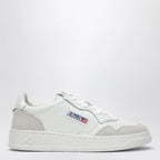 AUTRY Medalist Low sneakers in white leather and suede