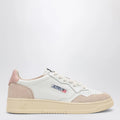 AUTRY Medalist Low white/blush leather and suede Sneakers