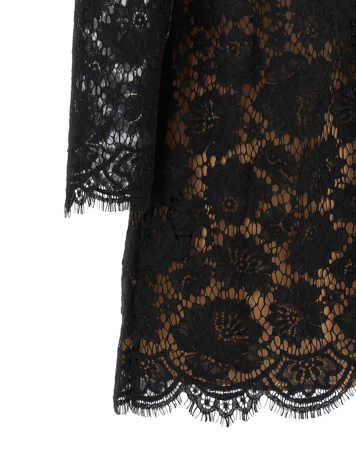 Self-Portrait Lace Dress With Jewel Collar