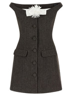 Self-Portrait Bardot Neckline Dress