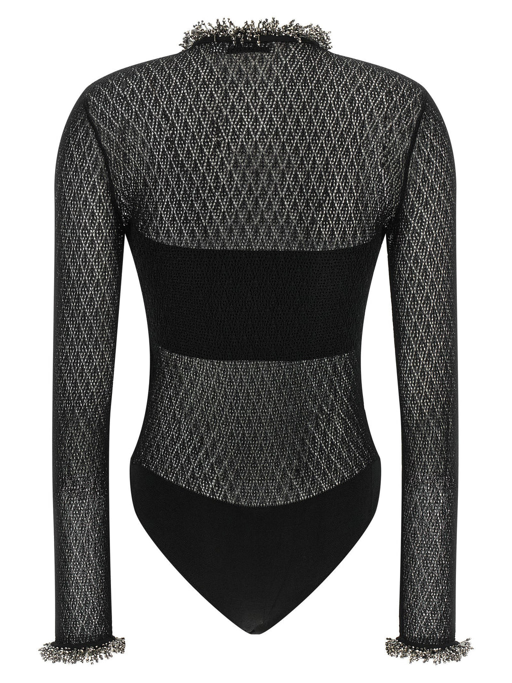 Self-Portrait Openwork Knitted Bodysuit