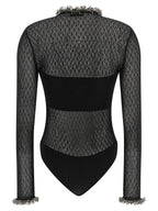 Self-Portrait Openwork Knitted Bodysuit