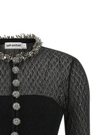 Self-Portrait Openwork Knitted Bodysuit