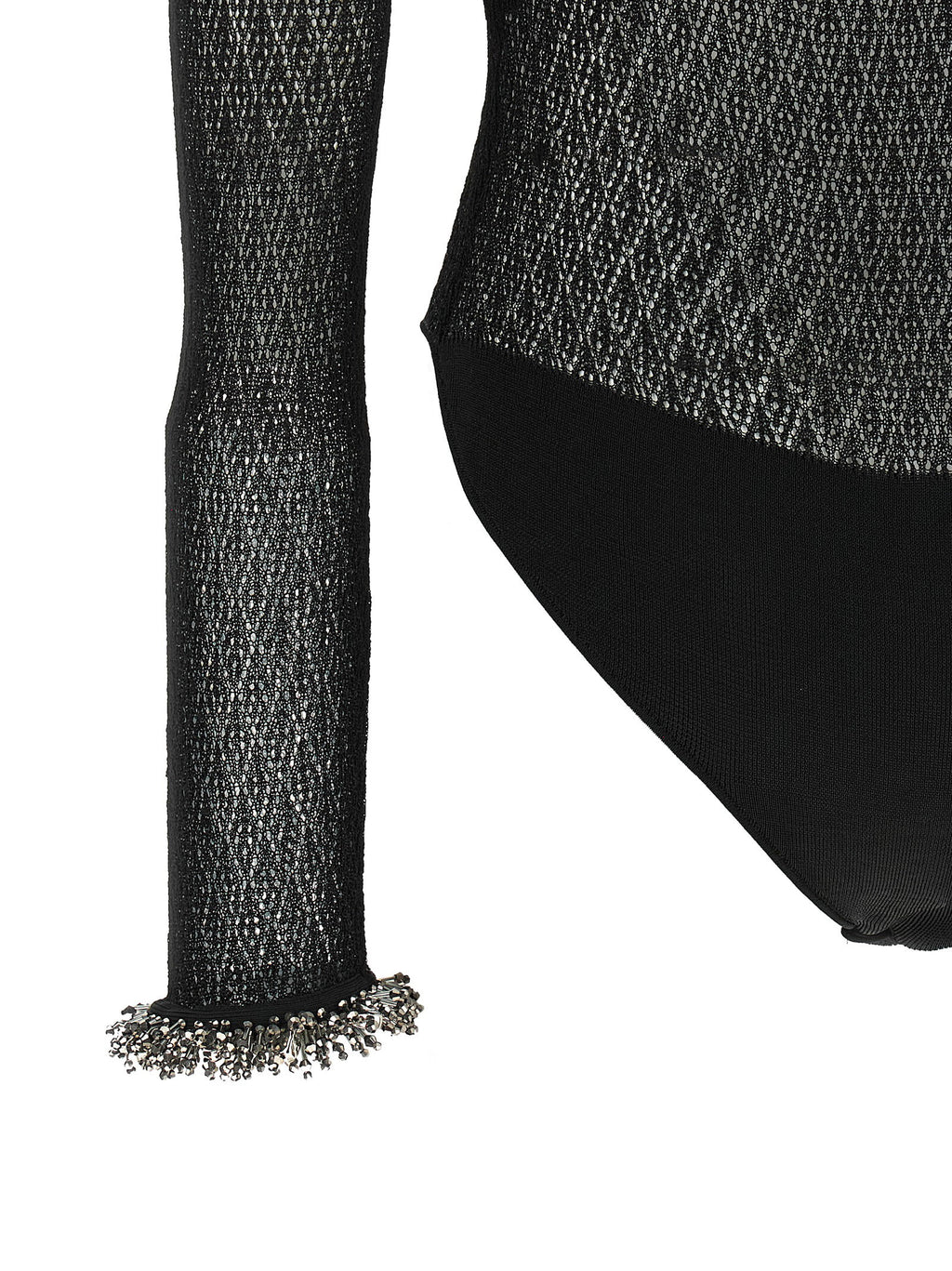 Self-Portrait Openwork Knitted Bodysuit