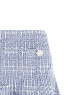 Self-Portrait Check Knit Skirt