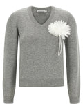 Self-Portrait Fiore Pin Sweater