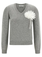 Self-Portrait Fiore Pin Sweater