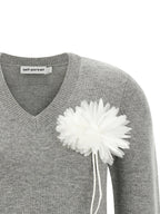Self-Portrait Fiore Pin Sweater