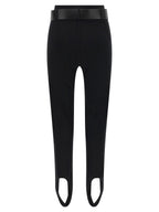 Self-Portrait Leggings With Stirrup And Belt
