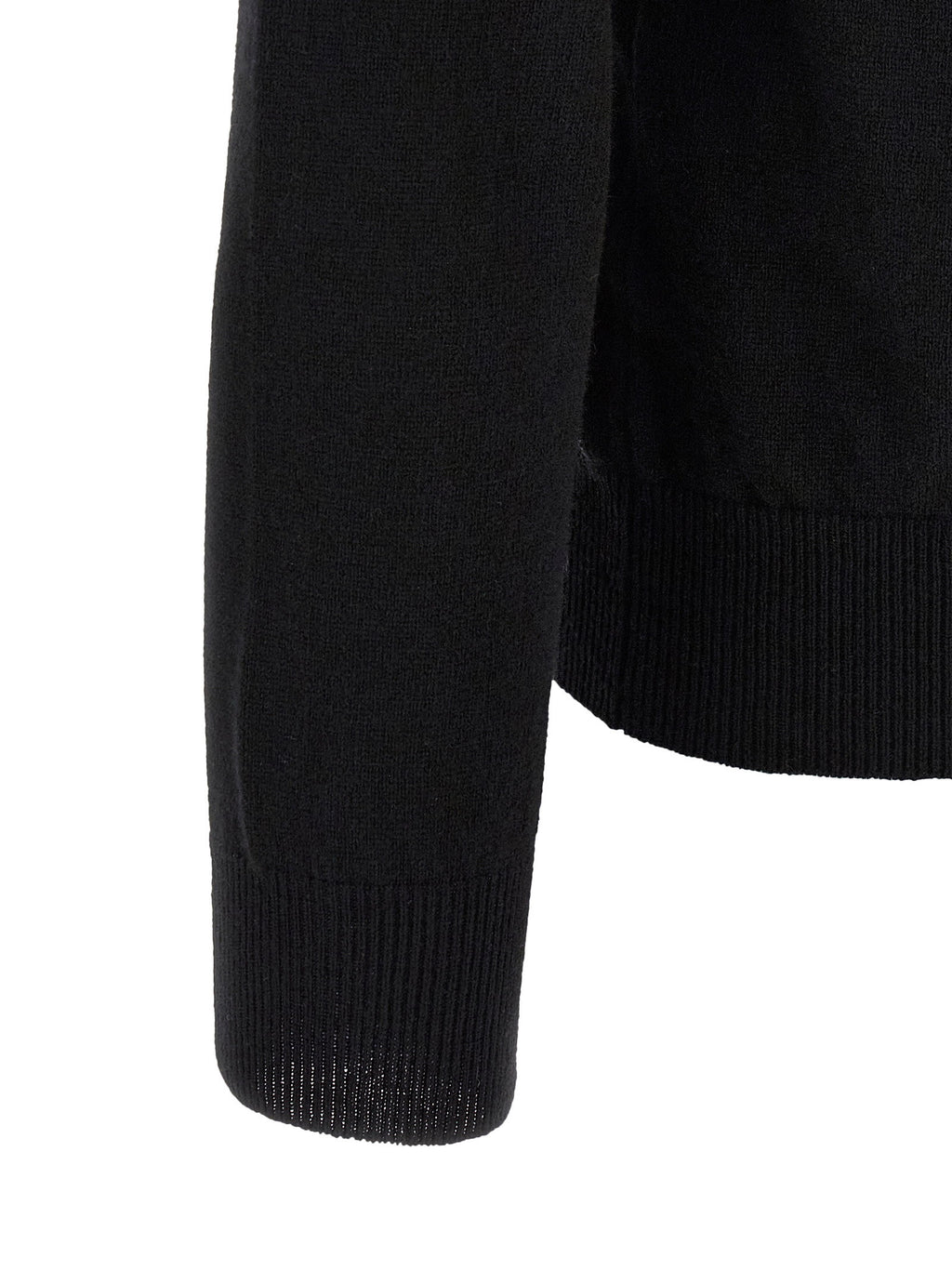 Comme Des Garçons Play Wool Cardigan With Heart Patch