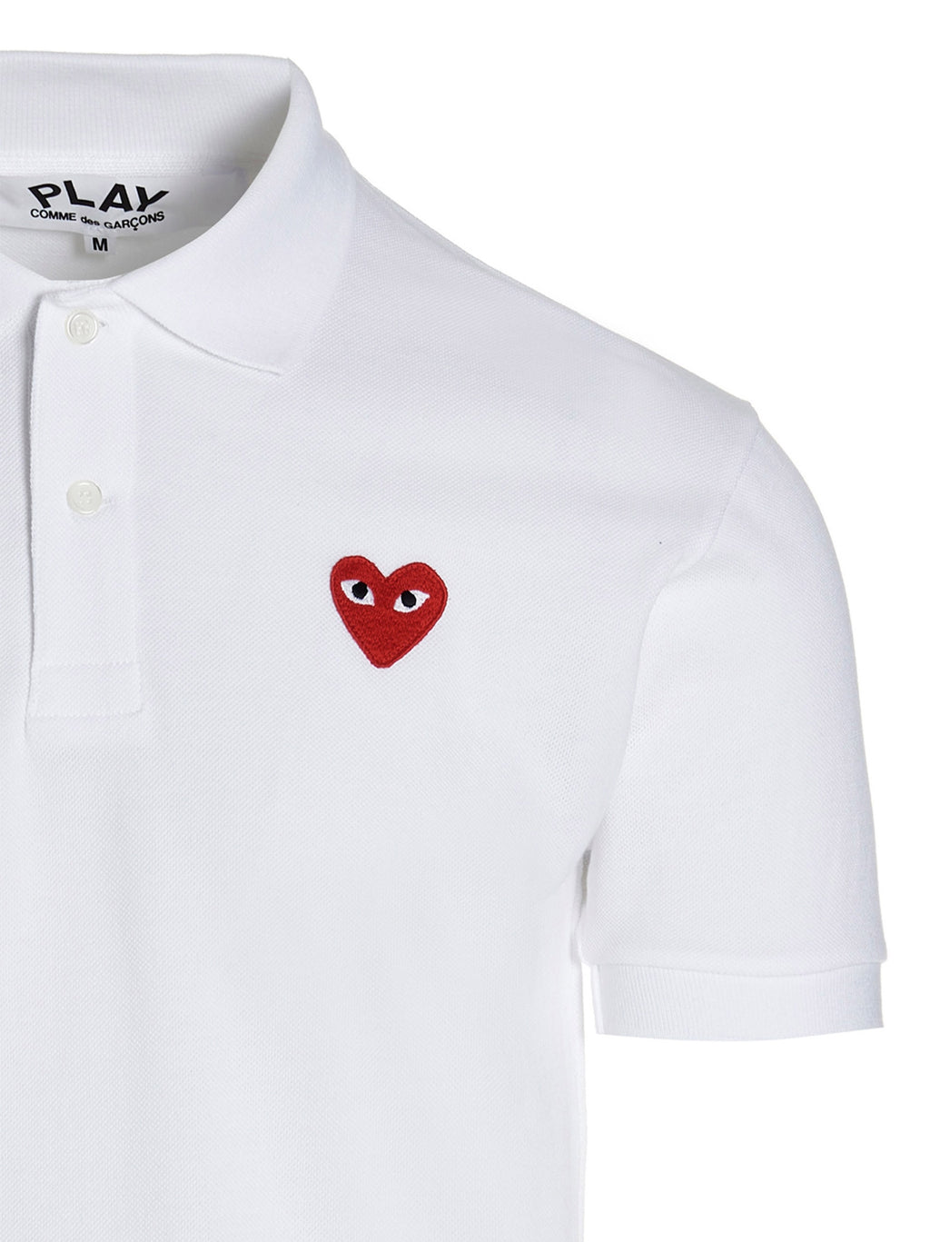 Comme Des Garçons Play Logo Patch Polo Shirt