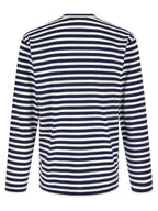 Comme Des Garçons Play Striped T-shirt With Heart Patch