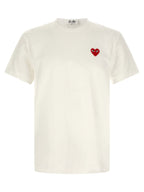 Comme Des Garçons Play Heart Patch T-shirt