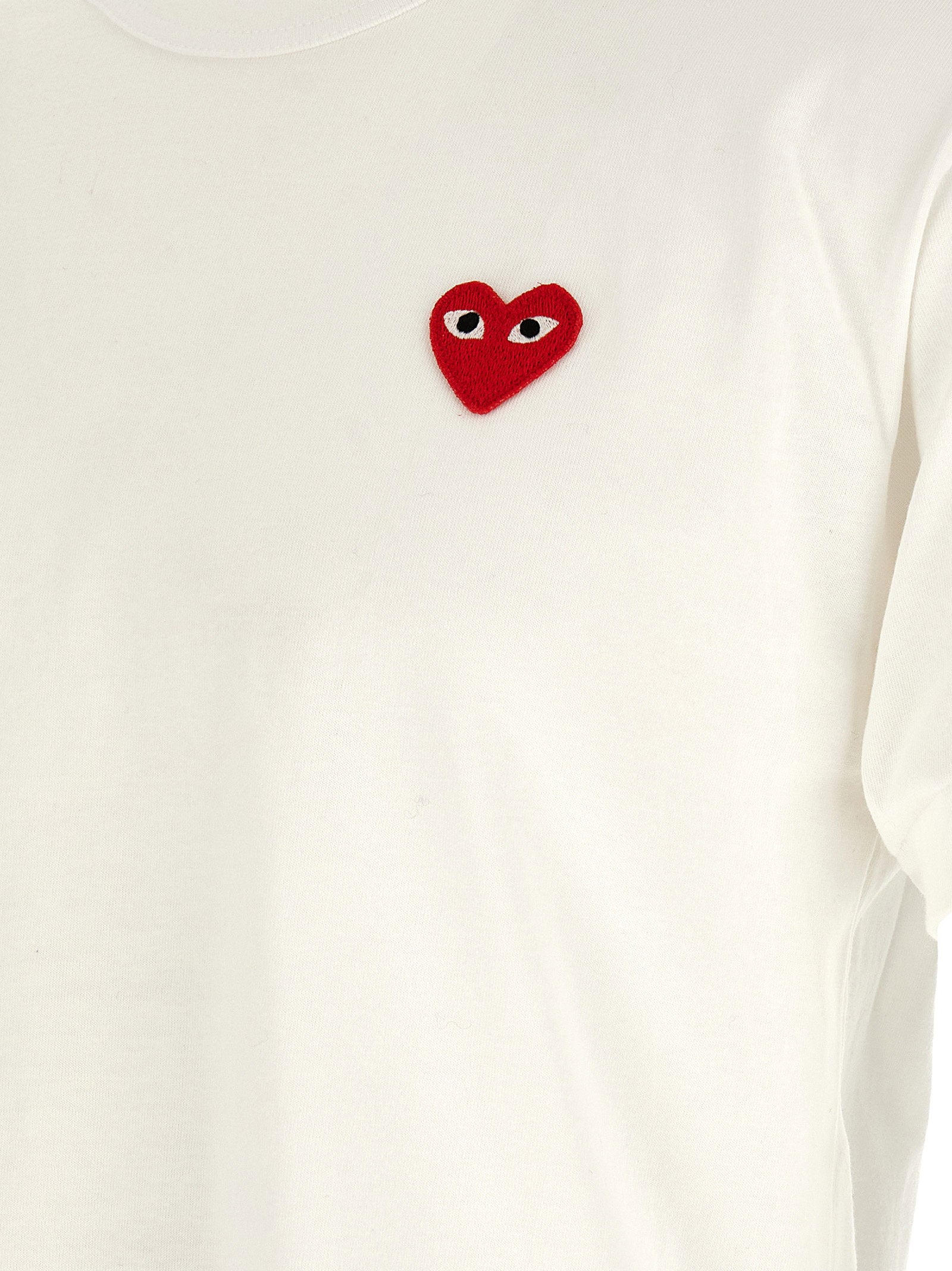 Comme Des Garçons Play Heart Patch T-shirt