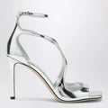 Jimmy Choo Azia 95 metallic silver sandals