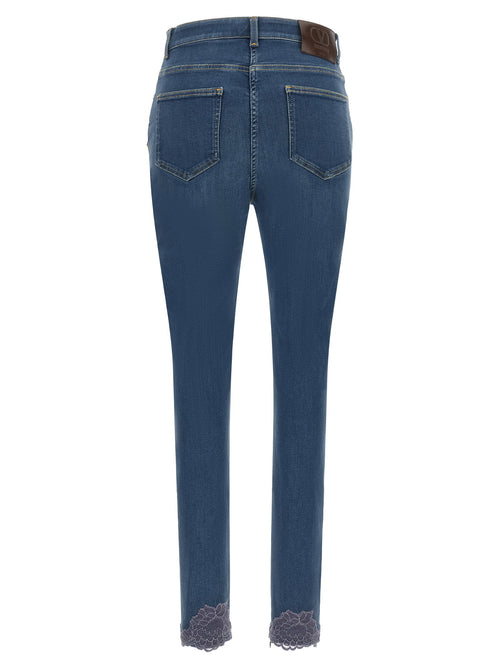 Valentino Garavani Lace Insert Jeans