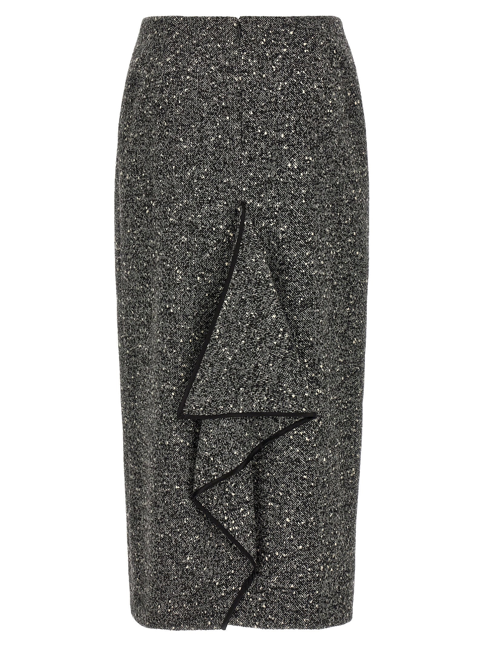 Valentino Garavani Chevron Bouclé Skirt