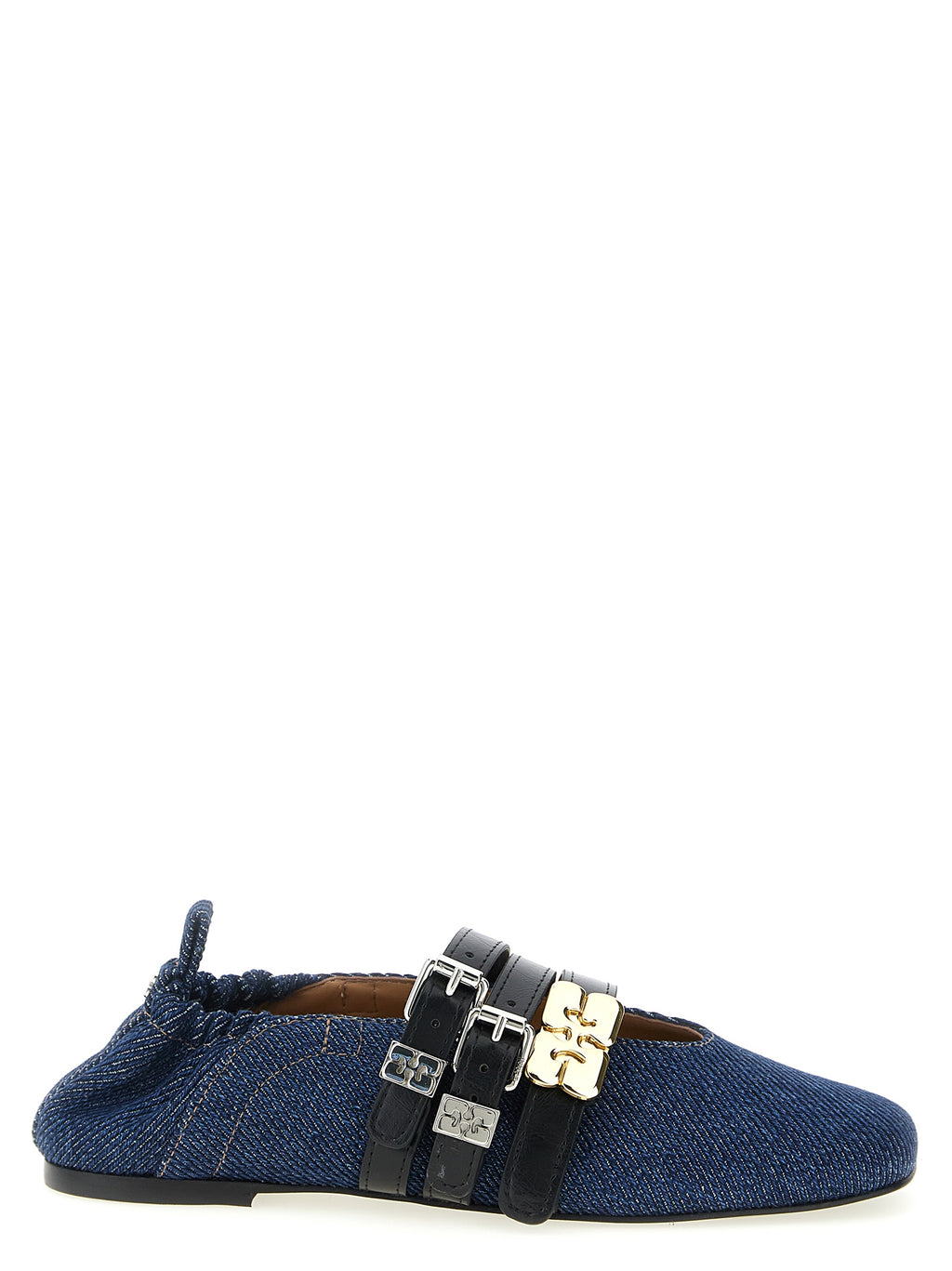 Ganni Sue Triple Ballet Flats