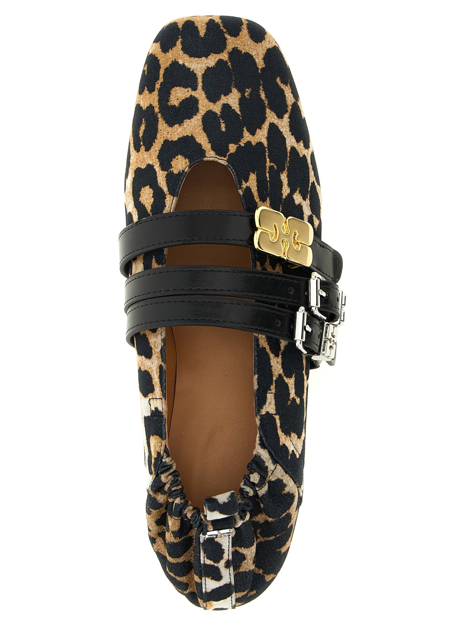 Ganni Sue Triple Ballet Flats