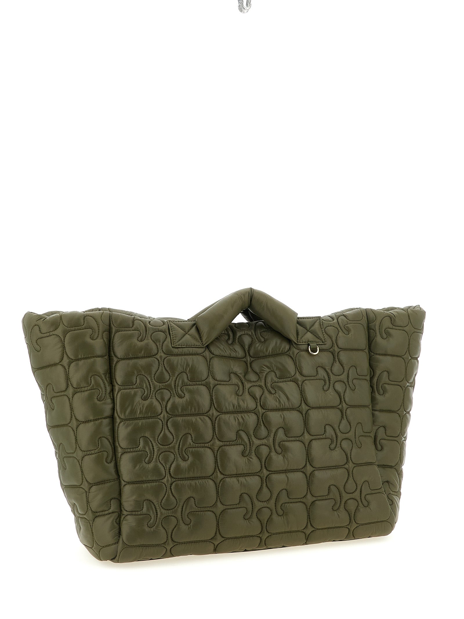 حقيبة تسوق Ganni Quilted Re-tech Xxl Tote