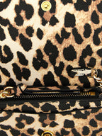 Ganni Leopard Print Card Holder
