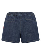 Valentino Garavani Chambray Denim Shorts