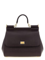 Dolce & Gabbana Sicily Grande Dauphine Leather Handbag