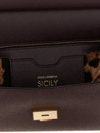 Dolce & Gabbana Sicily Grande Dauphine Leather Handbag