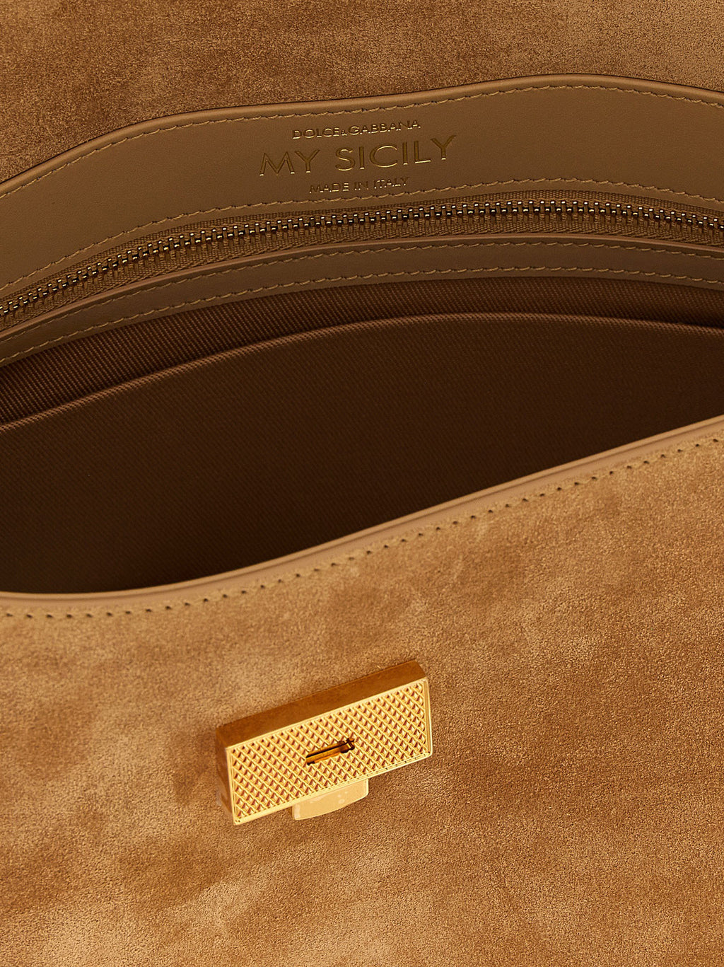 Dolce & Gabbana My Sicily Suede Handbag