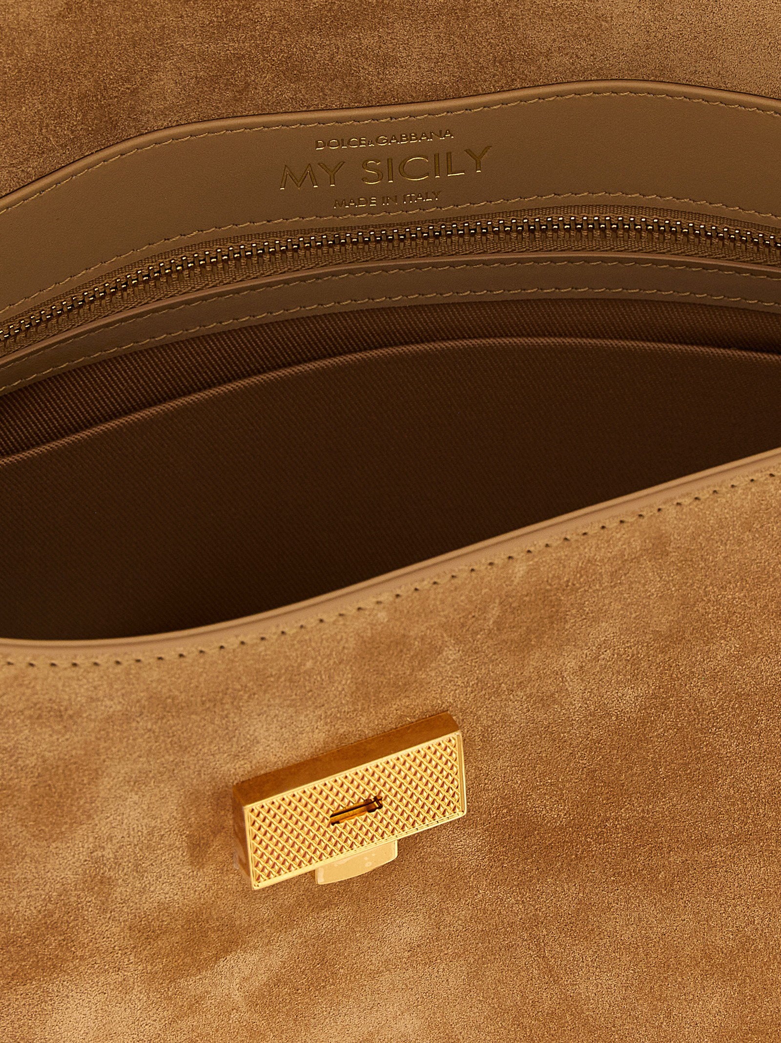 Dolce & Gabbana My Sicily Suede Handbag