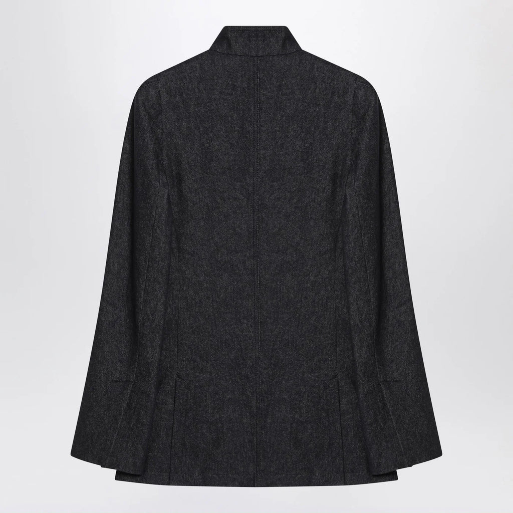 Max Mara Midnight blue jacket in cotton denim effect