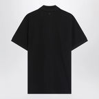 Ami Paris Ami De Coeur black polo shirt