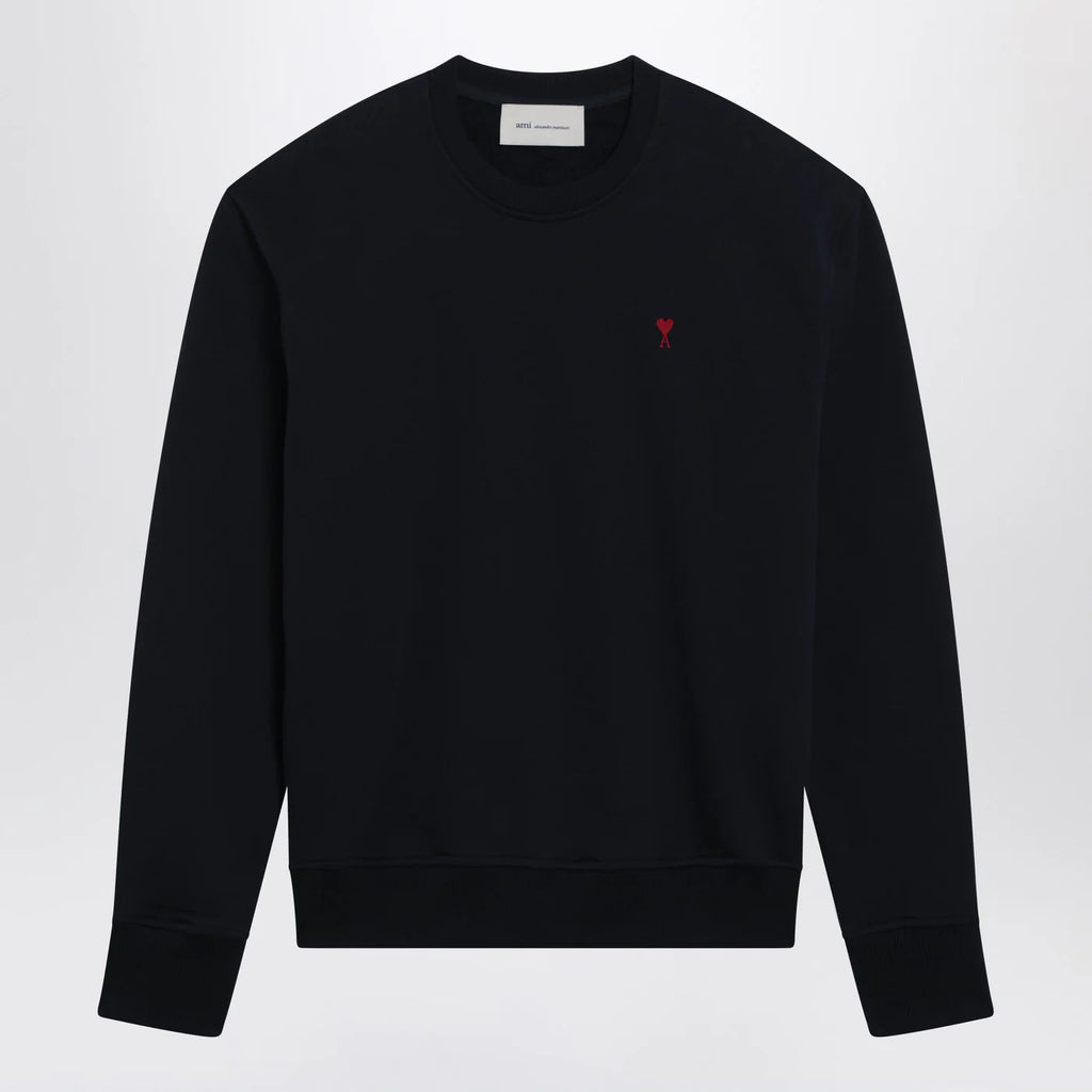 Ami Paris Ami De Coeur midnight blue sweatshirt