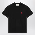Ami Paris Black Ami De Coeur T-shirt