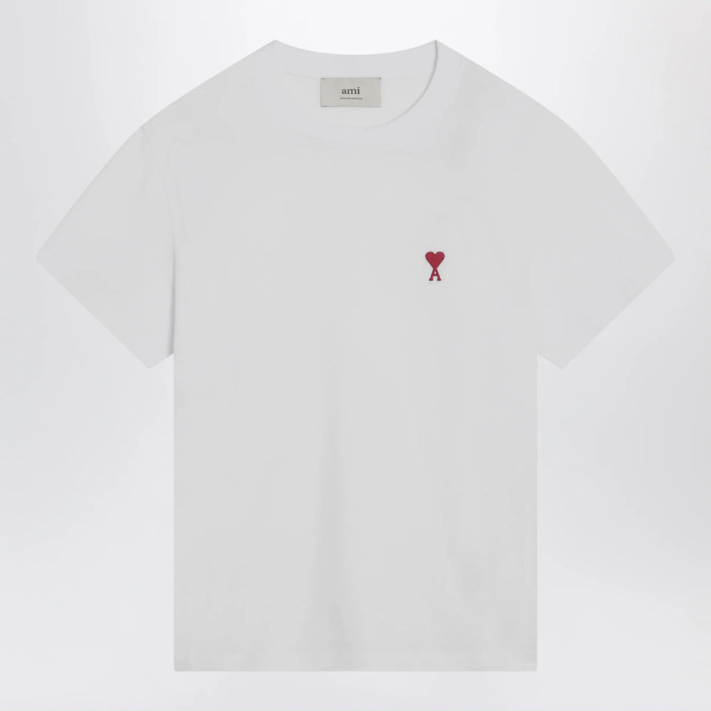Ami Paris White Ami De Coeur T-shirt