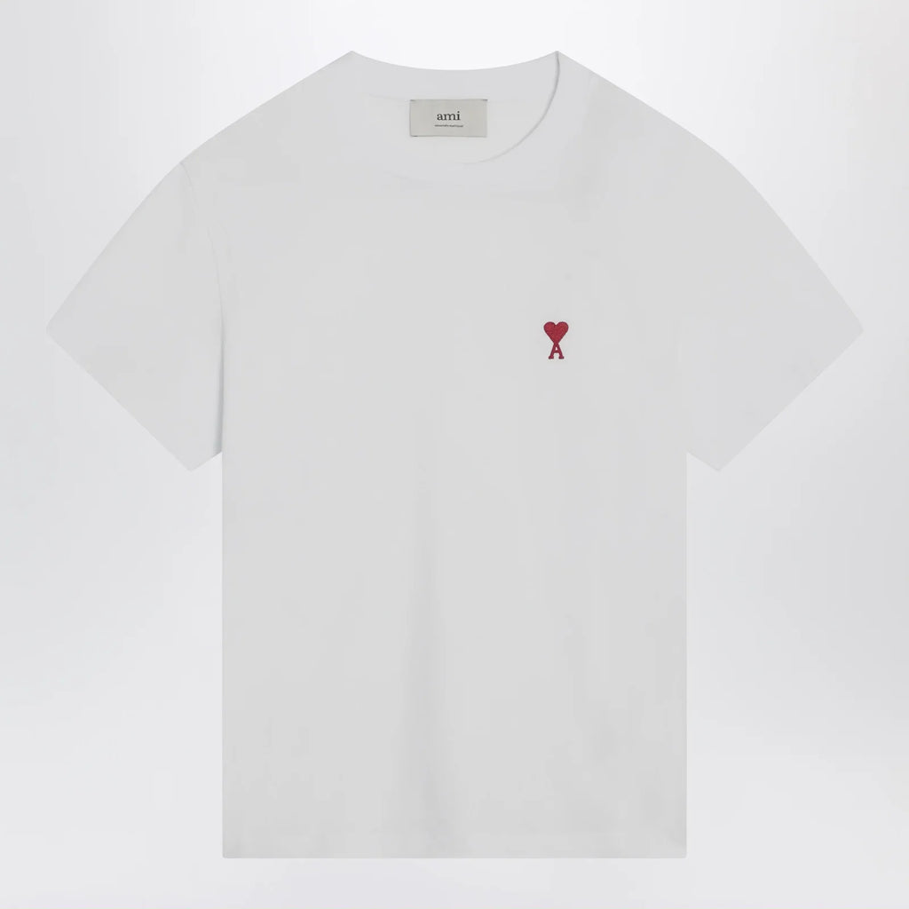 Ami Paris White Ami De Coeur T-shirt