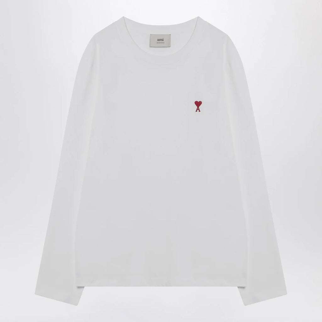 Ami Paris White Ami De Coeur sweater