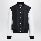 Givenchy Navy/White Satin Varsity Jacket
