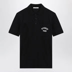 Givenchy Dark blue polo shirt with logo embroidery