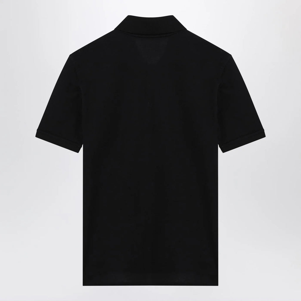 Givenchy Dark blue polo shirt with logo embroidery