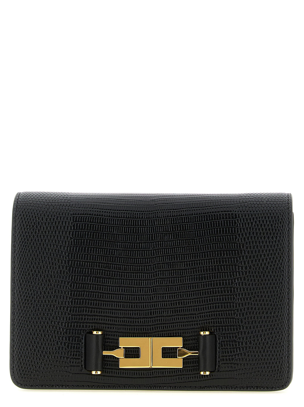 Elisabetta Franchi Lizard Print Crossbody Bag
