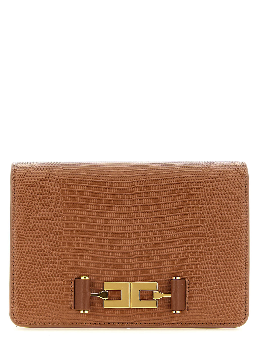 Elisabetta Franchi Lizard Print Crossbody Bag
