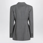 Givenchy Grey double-breasted wool jacket