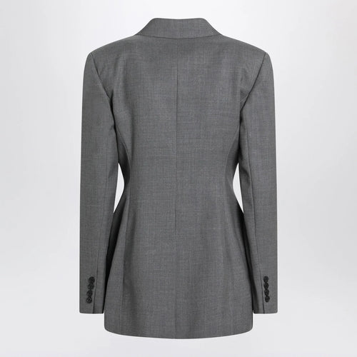 Givenchy Grey double-breasted wool jacket