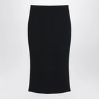 Givenchy Black midi skirt with pleats on the back