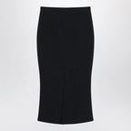 Givenchy Black midi skirt with pleats on the back