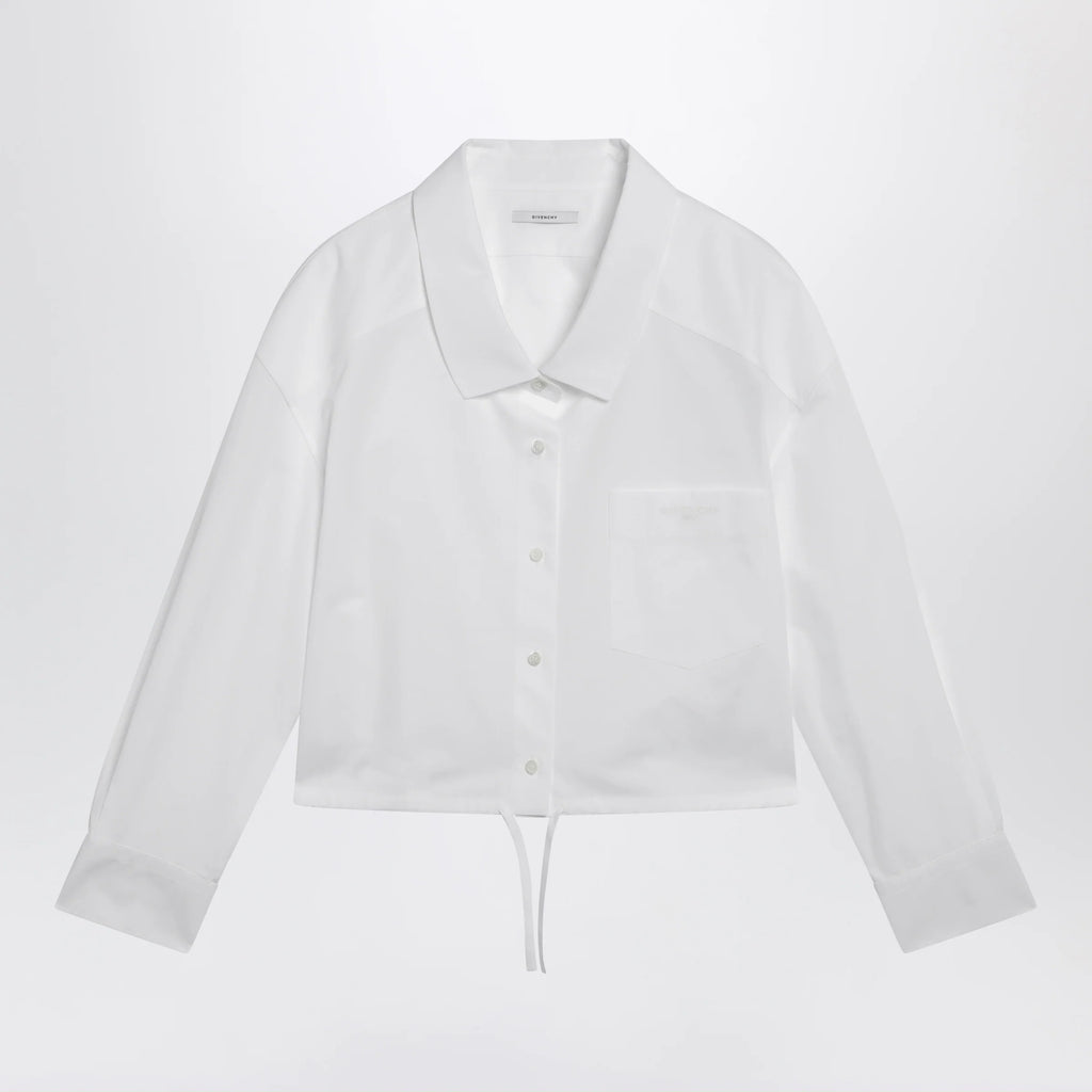 Givenchy White short poplin shirt